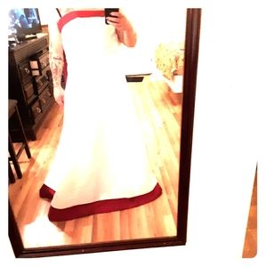 Wedding dress by David's bridal.